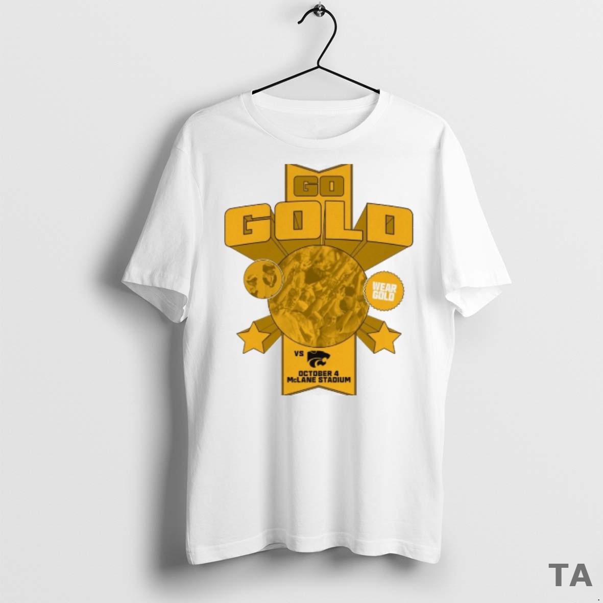 Top Baylor Bears Vs Kansas State Wildcats Go Gold October 4 2025 Mclane Stadium T Shirt Sweater