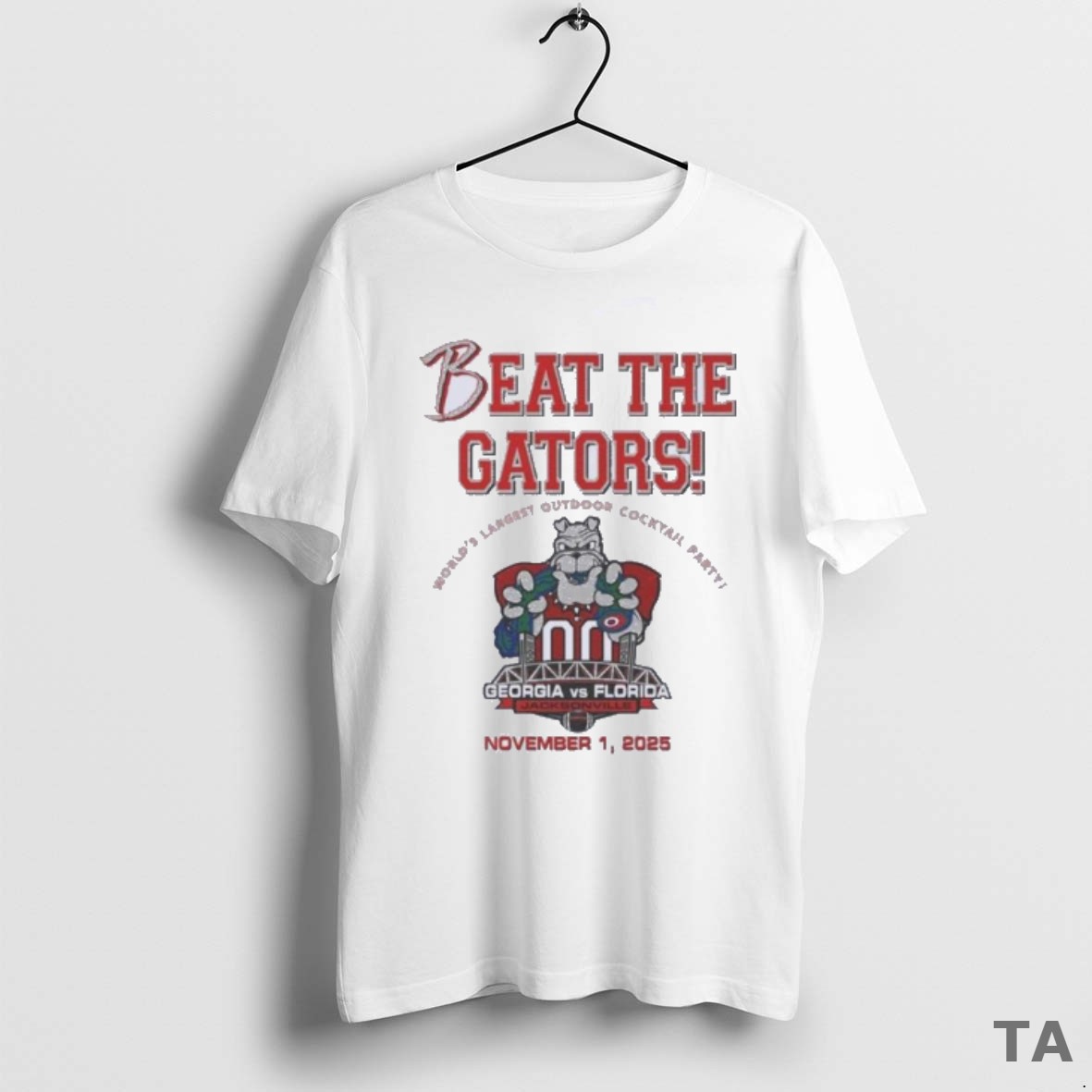 Top Beat The Gators Georgia Bulldogs Vs Florida Gators November 1 2025 T Shirt Sweater