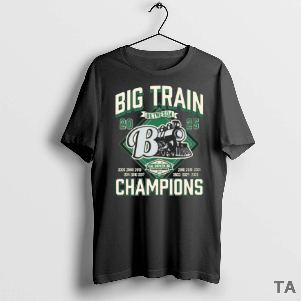 Top Big Train Champions 2025 Bethesda Cal Ripken Sr Collegiate Baseball 2005 2025 T Shirt Sweater