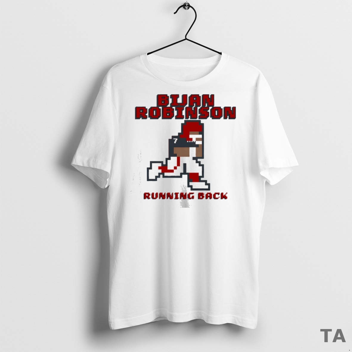 Top Bijan Robinson Atlanta Falcons Running Back Pixel T Shirt Sweater