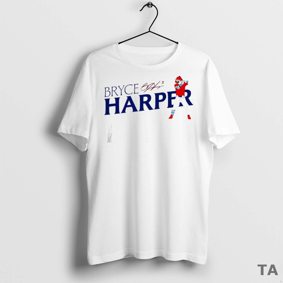 Top Bryce Harper Philadelphia Phillies Baseball Signature T Shirt Sweater