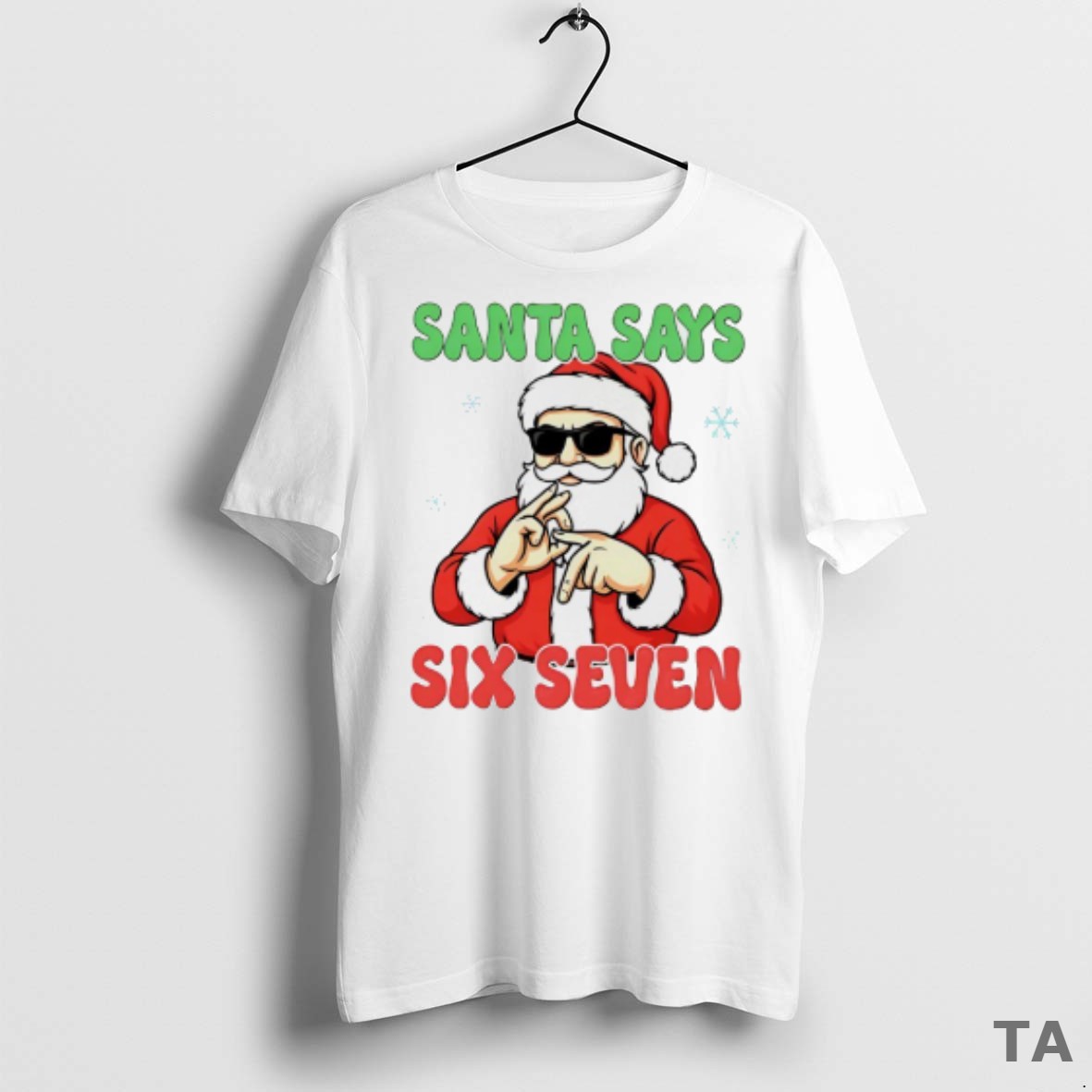Top Christmas Santa Says Six Seven T Shirt Sweater