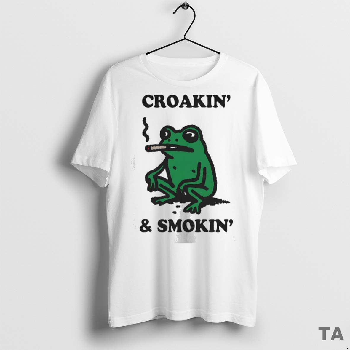 Top Frog Croakin And Smokin T Shirt Sweater