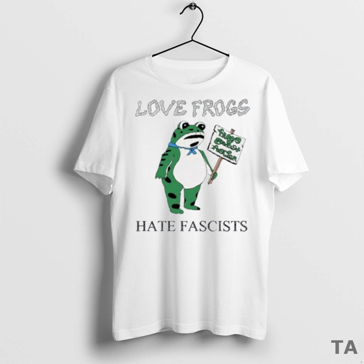 Top Frogs Against Fascists Love Frogs Hate Fascists T Shirt Sweater