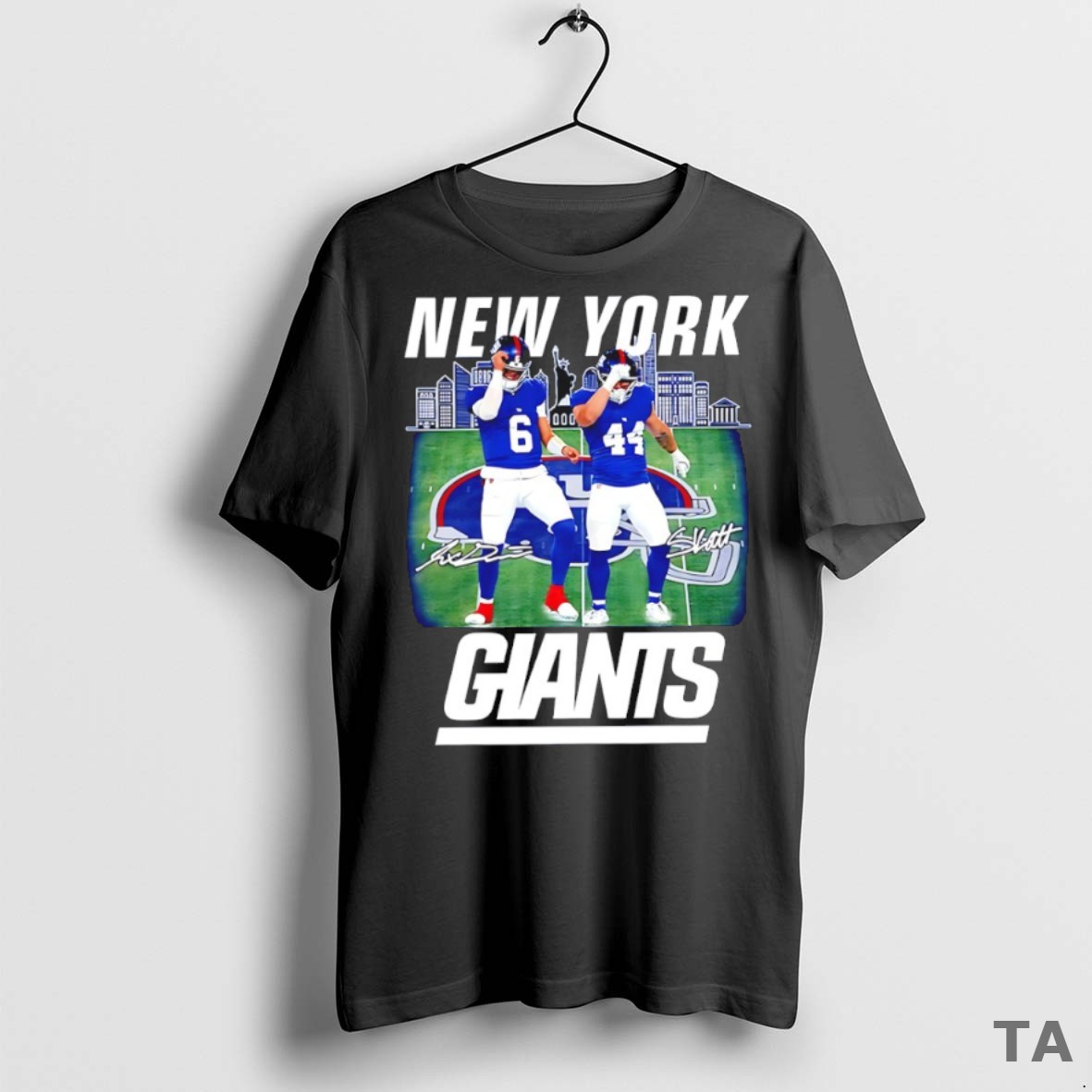 Top Giants Jaxson Dart And Cam Skattebo Skattebros Signature T Shirt Sweater
