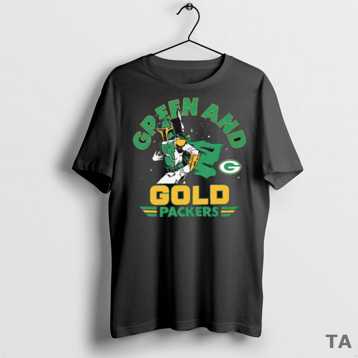 Top Green And Gold Green Bay Packers Star Wars X Nfl Fanart T Shirt Sweater