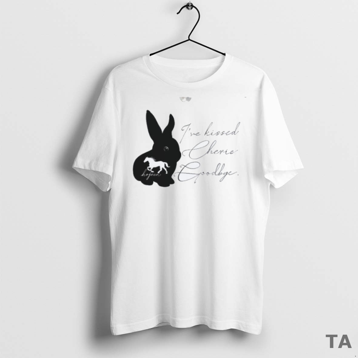Top Hojean Ive Kissed Cherie Goodbye Bunny T Shirt Sweater