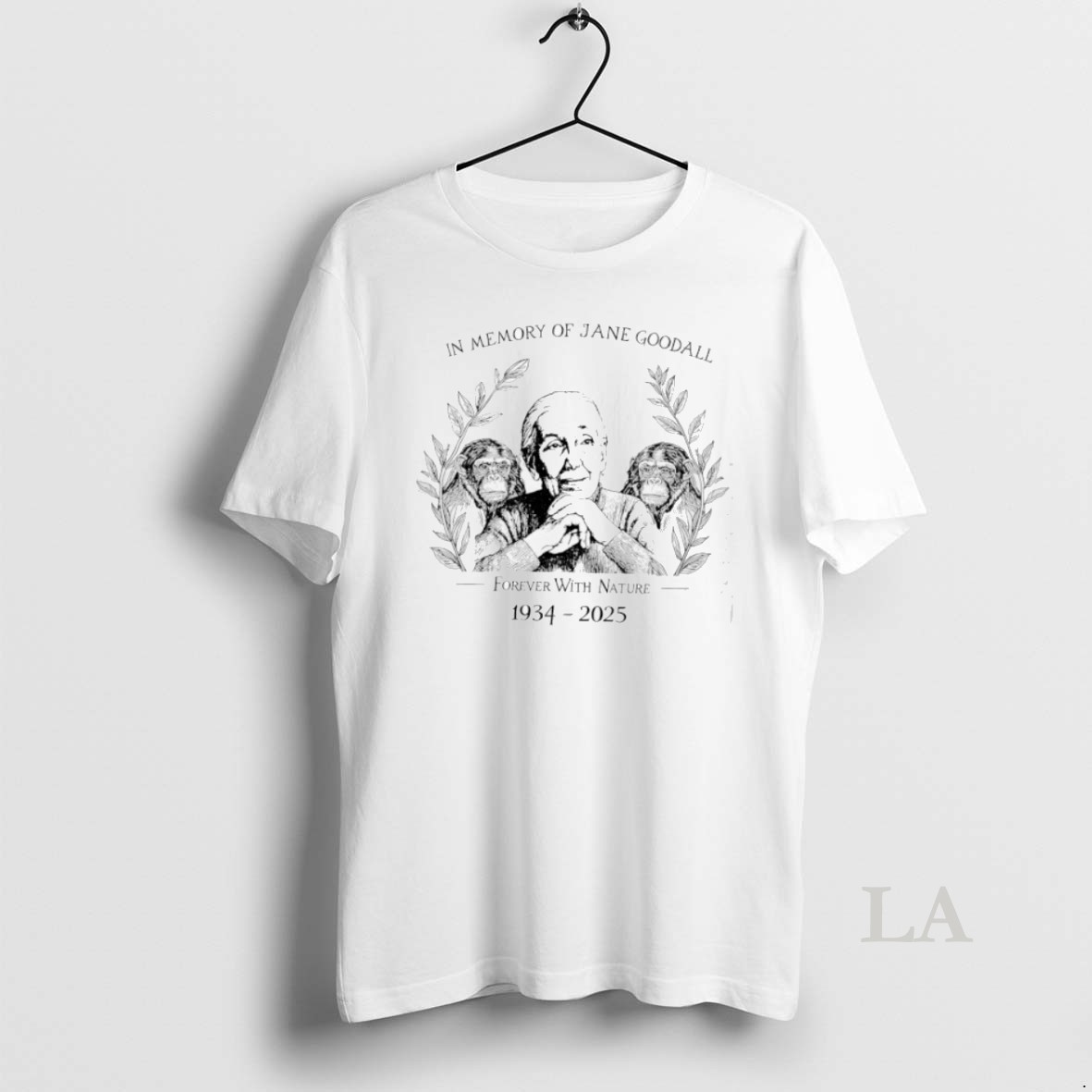 Top In Memory Of Jane Goodall Forever With Nature 1934 2025 Shirt