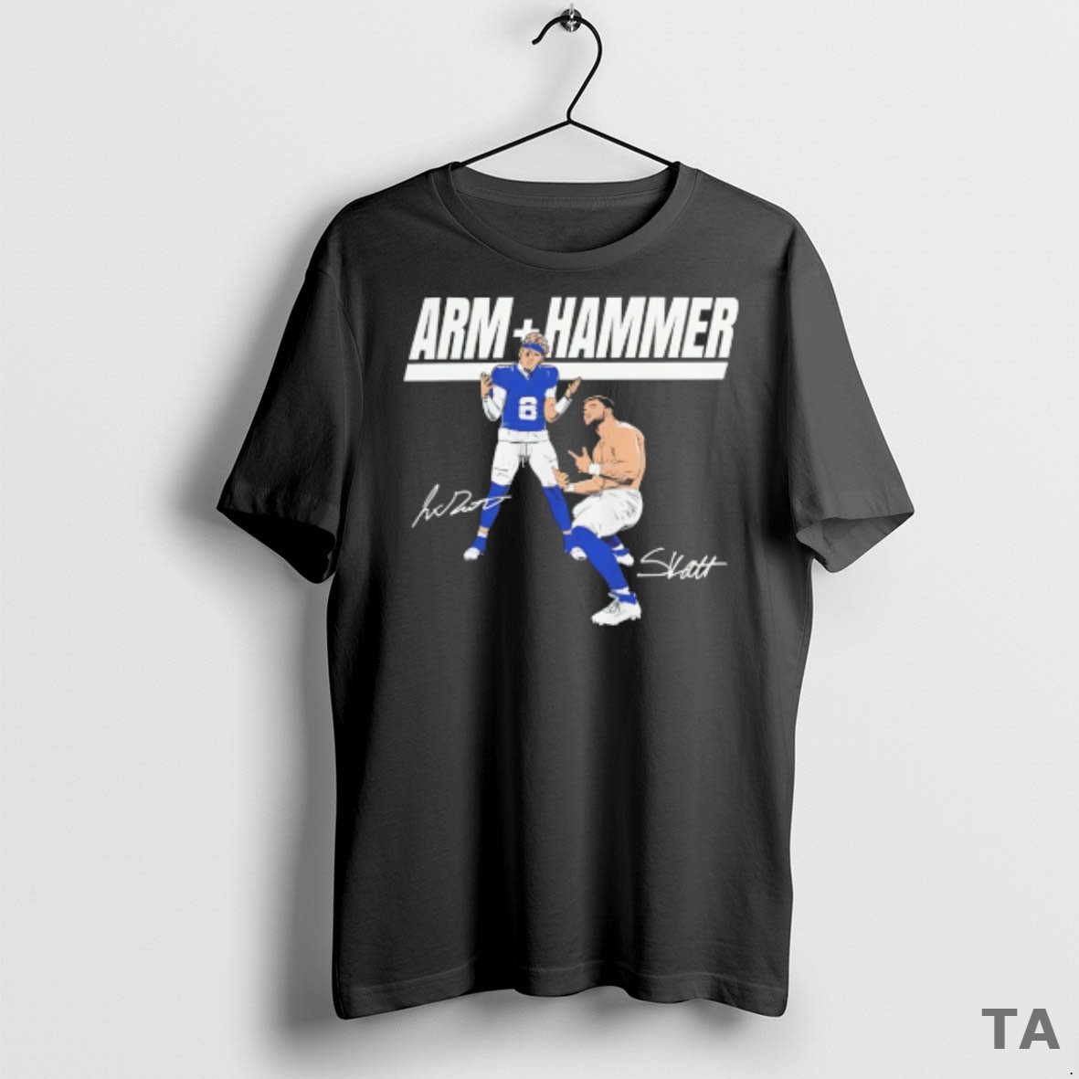 Top Jaxson Dart And Cam Skattebo Arm Hammer Signatures T Shirt Sweater