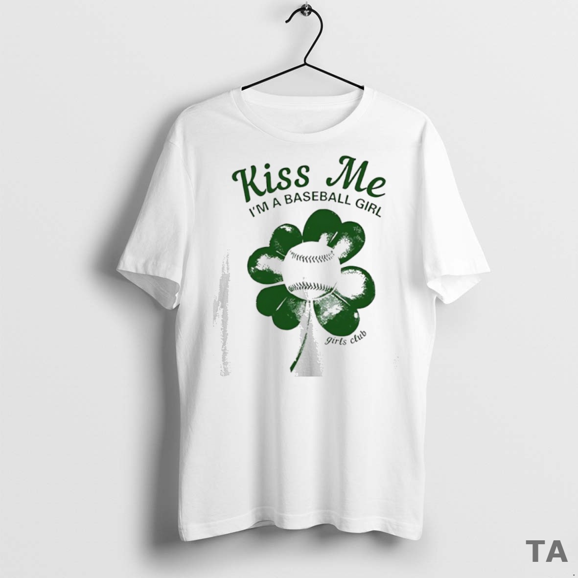Top Kiss Me Im A Baseball Girls Club T Shirt Sweater