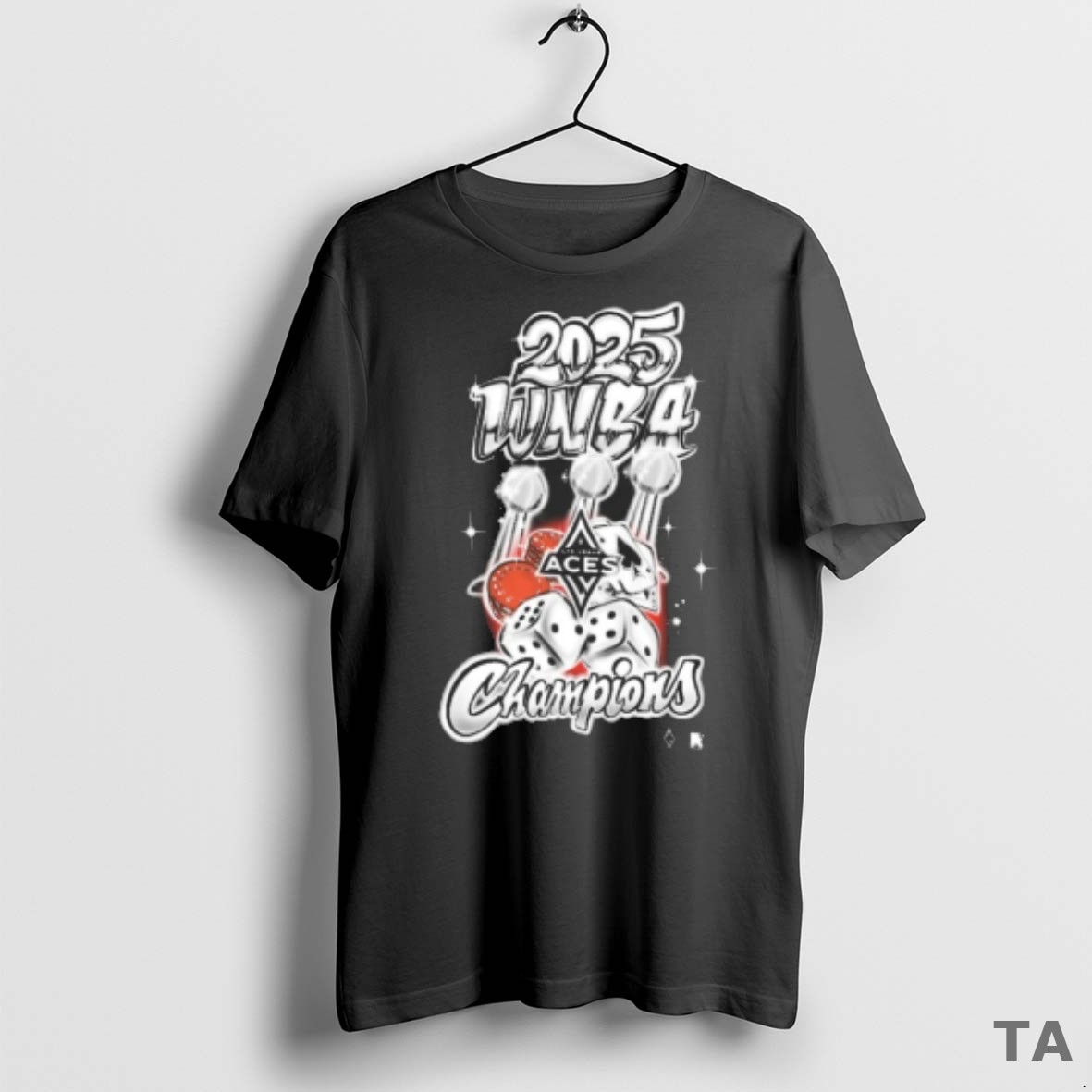 Top Las Vegas Aces Basketball 2025 Wnba Finals Champions Graffiti Art Logo T Shirt Sweater