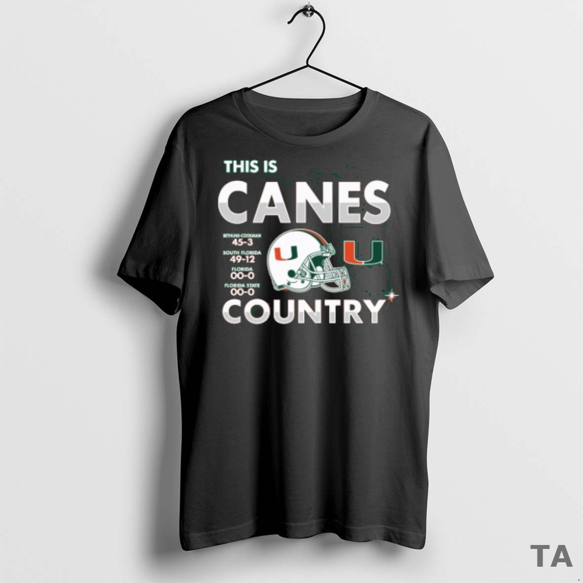 Top Miami Hurricanes 2025 State Champs This Is Canes Country Bethune Cookman 45 3 T Shirt Sweater