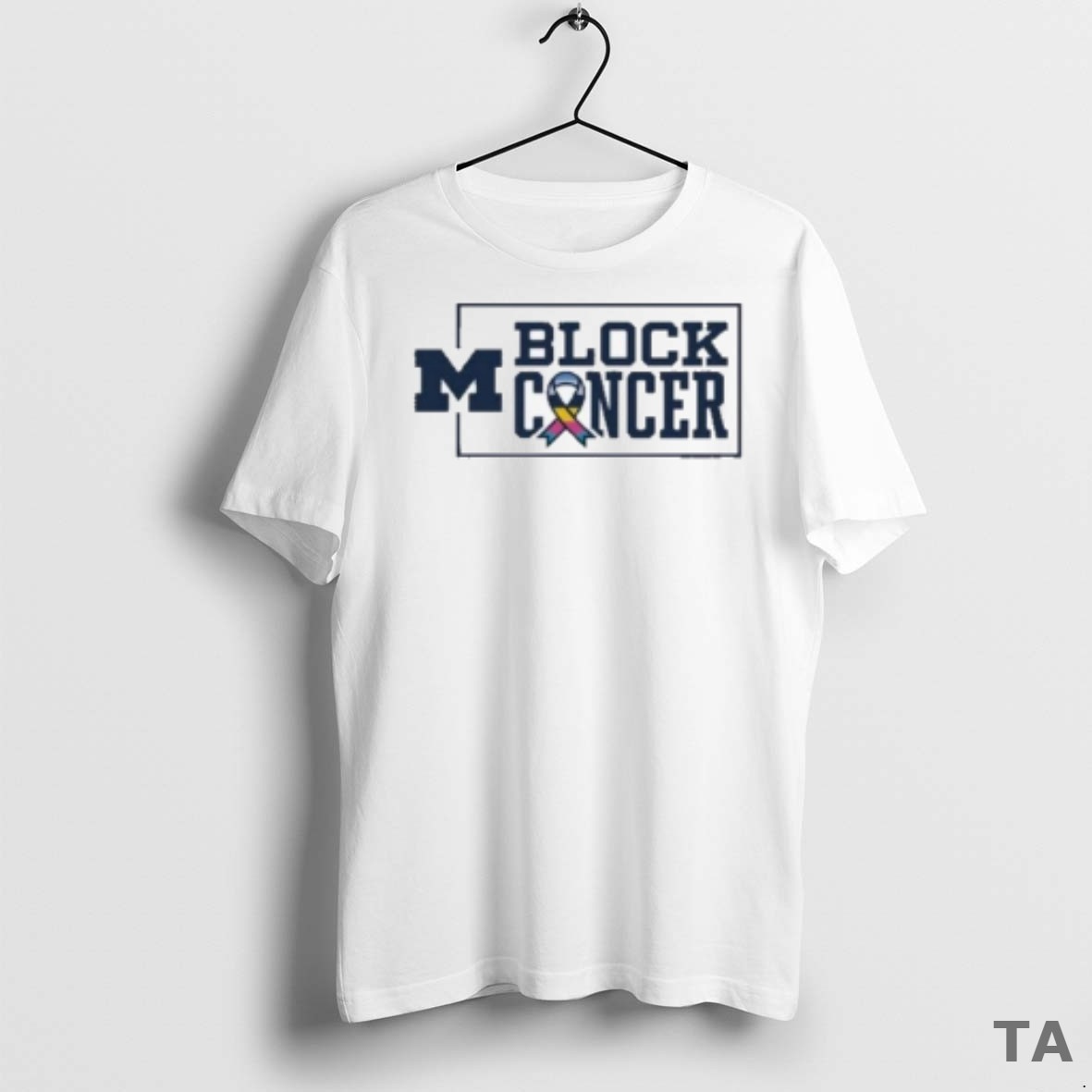 Top Michigan Football Block Cancer 2025 T Shirt Sweater