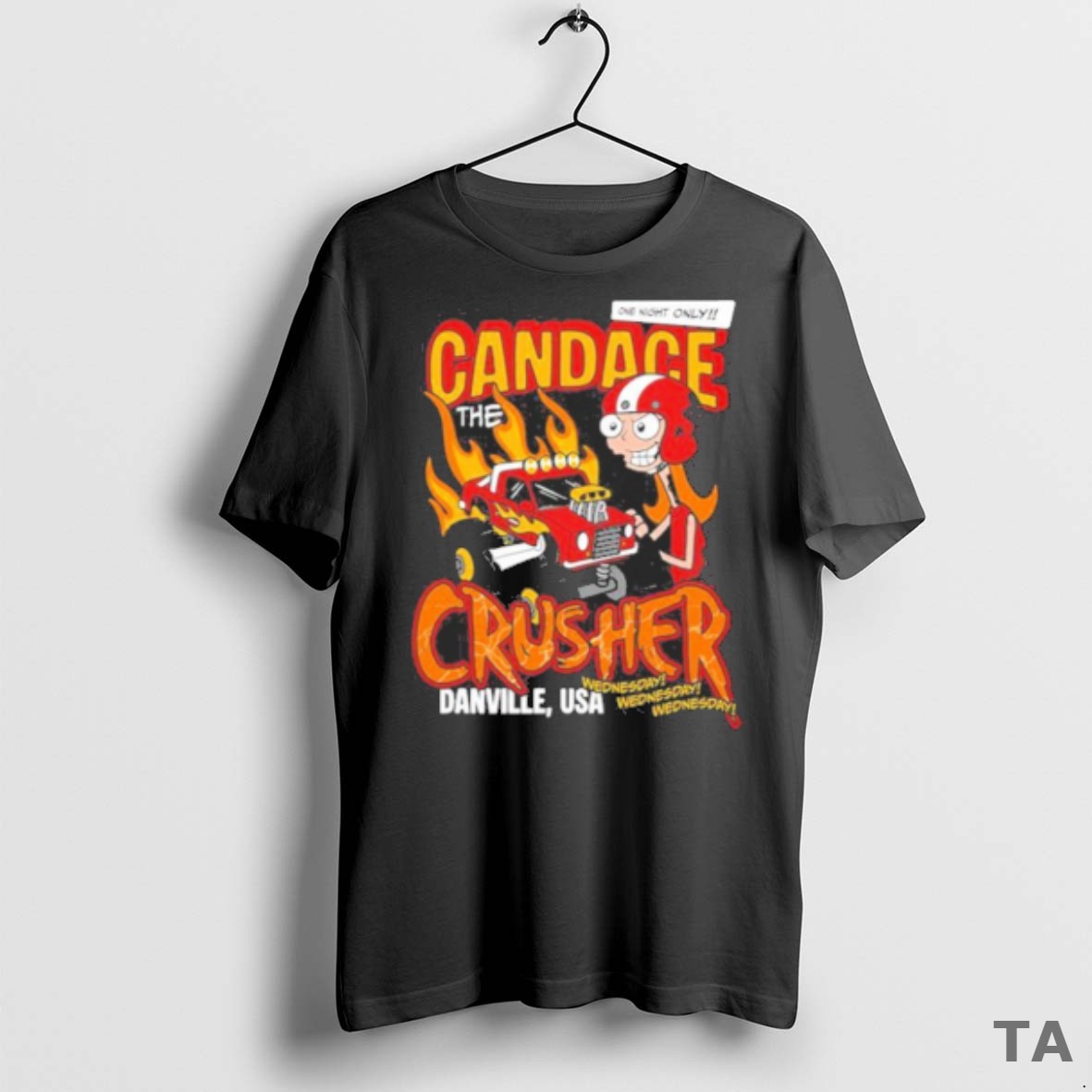 Top Monster Trucks Candace The Crusher Wednesday 2025 Danville Usa Fanart T Shirt Sweater