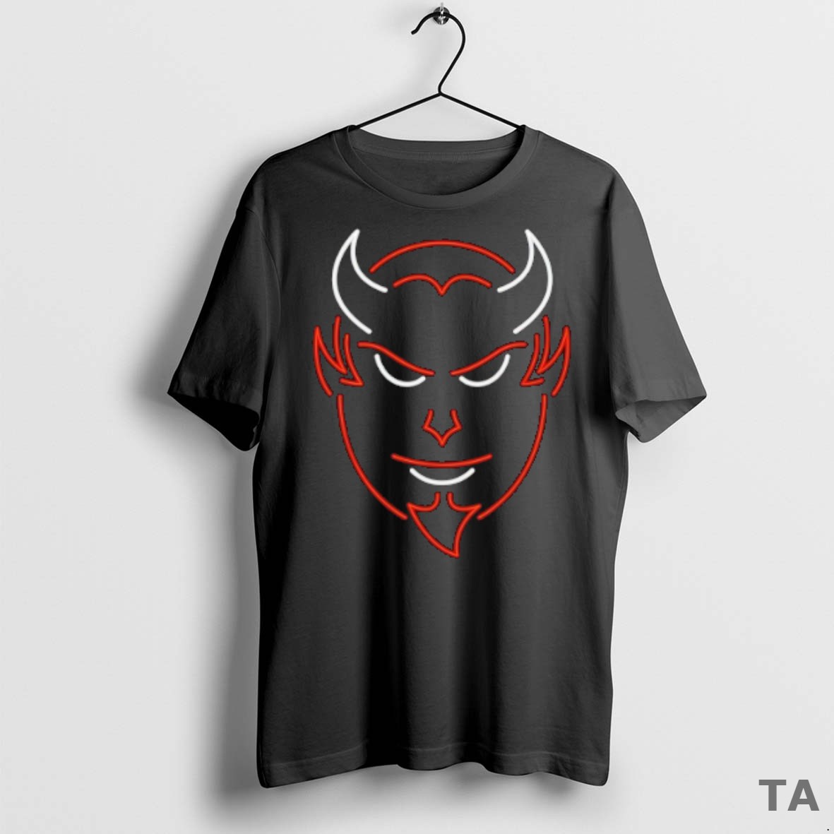 Top Neon Devil New Jersey Devils T Shirt Sweater