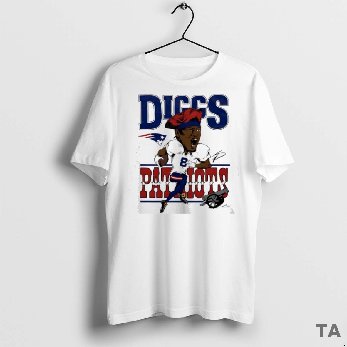 Top New England Patriots Stefon Diggs Caricature Signature T Shirt Sweater