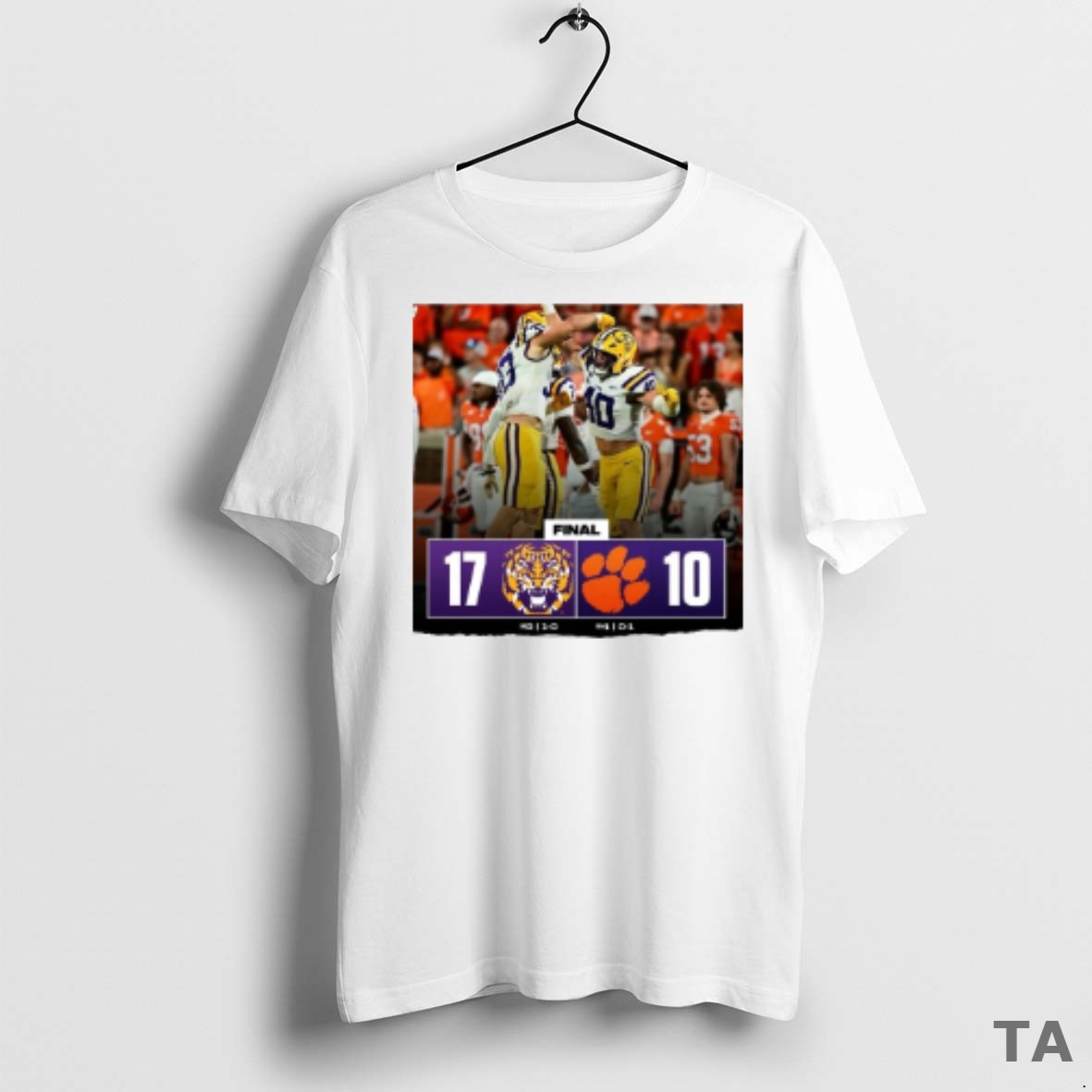 Top Nice College Football Lsu Tigers Takes Down Clemson Tigers Final Score 17 10 T Shirt Sweater