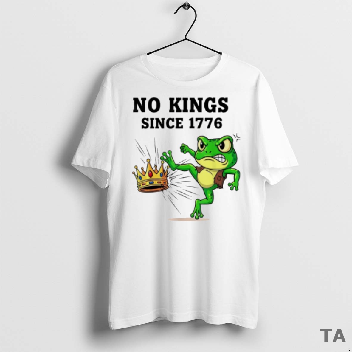 Top No Kings Since 1776 Frog Protest T Shirt Sweater