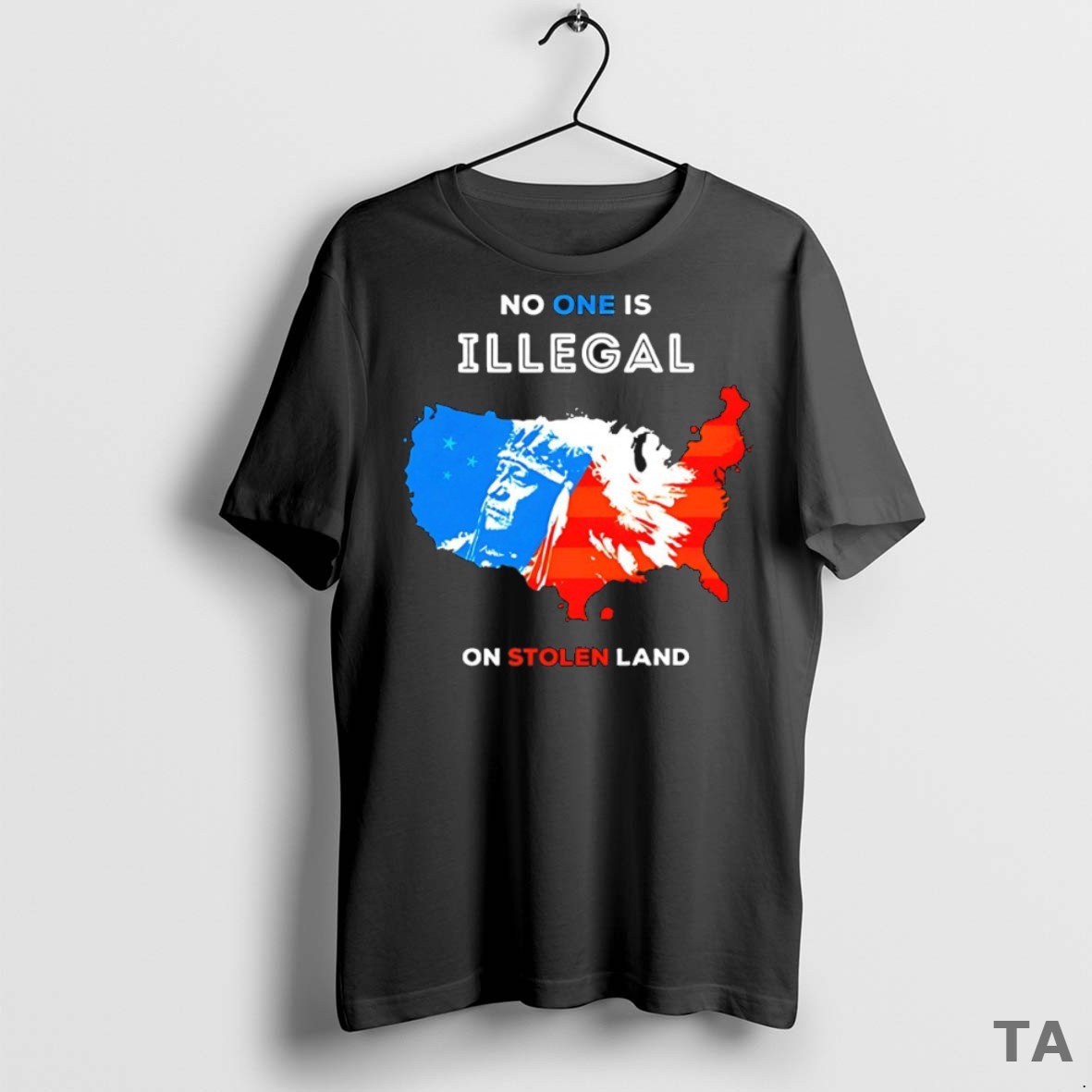 Top No One Is Illegal On Stolen Land T Shirt Sweater