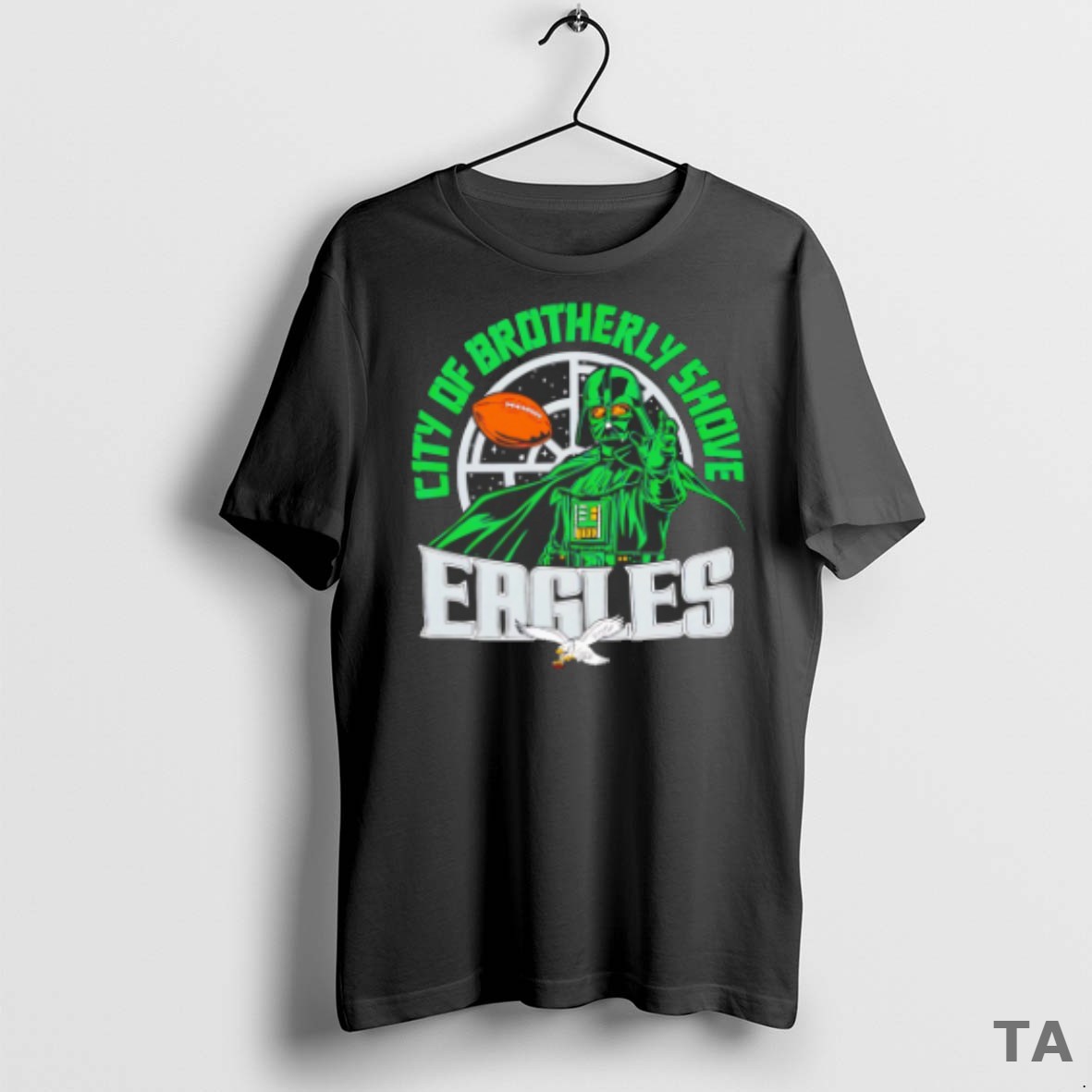 Top Philadelphia Eagles Darth Vader Star Wars City Of Brotherly Shove T Shirt Sweater