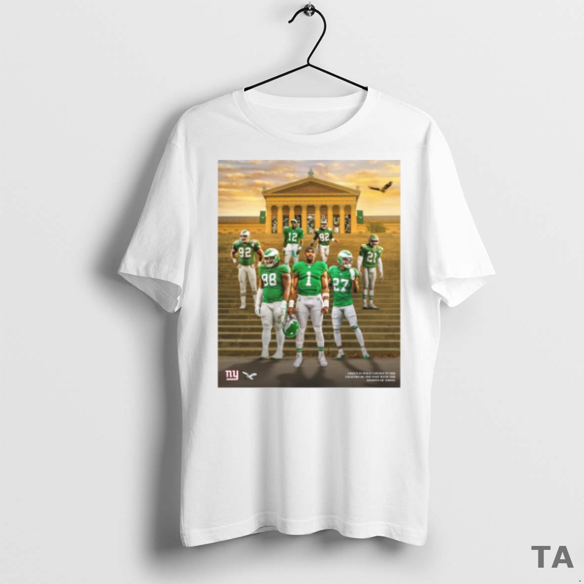 Top Philadelphia Eagles Vs New York Giants Green Is What Connects The Legends Of The Past With The Heroes Of Today T Shirt Sweater