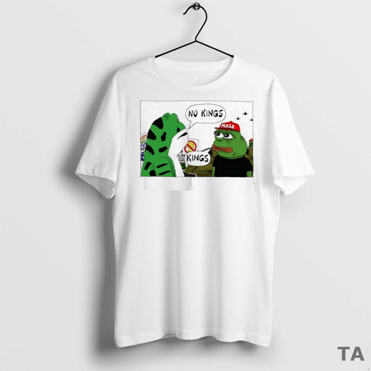 Top Portland Frog Im For No Kings T Shirt Sweater