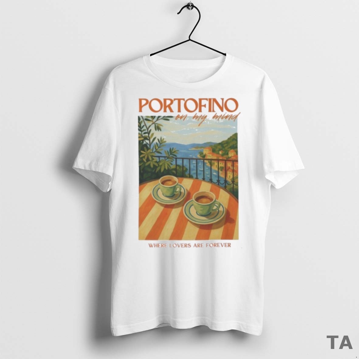 Top Portofino On My Mind Where Lovers Are Forever Showgirl T Shirt Sweater