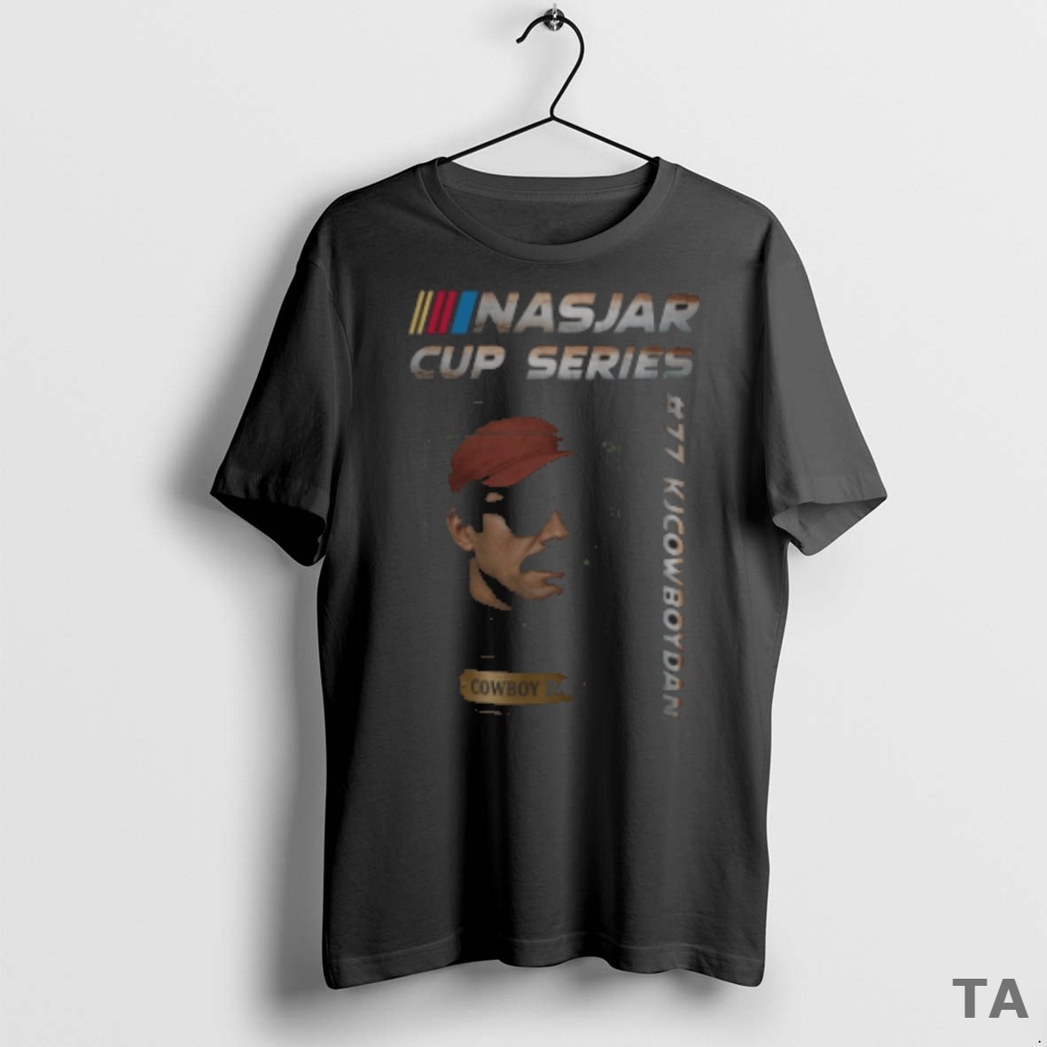 Top Premium Nascar Cup Series 77 Kjcowboydan Cowboy Dan Fan Gear 2025 T Shirt Sweater