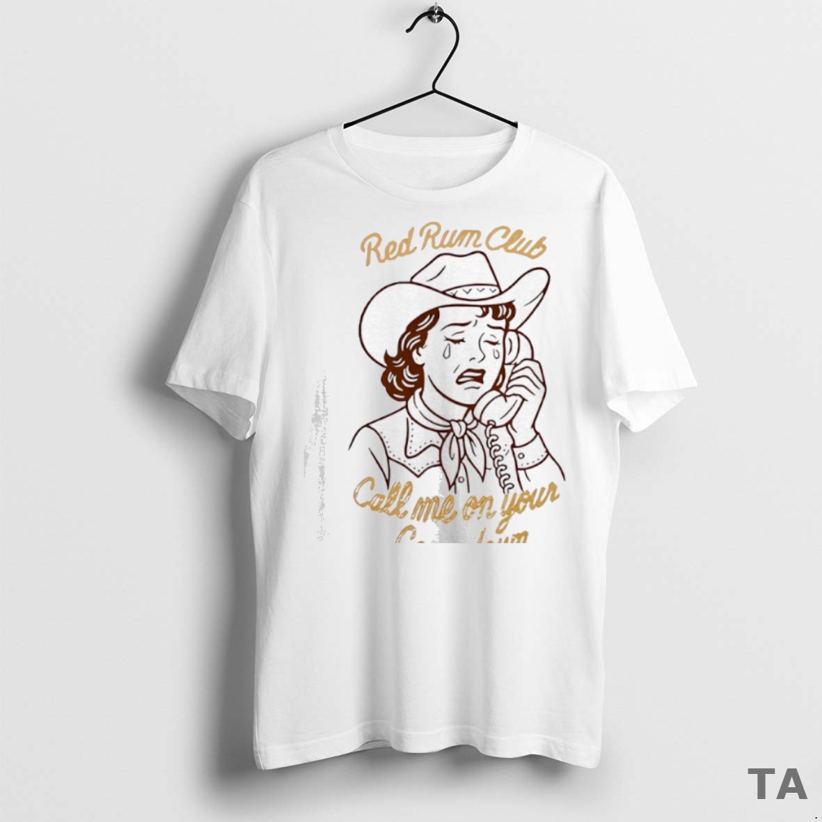 Top Red Rum Club Call Me On Your Comedown T Shirt Sweater