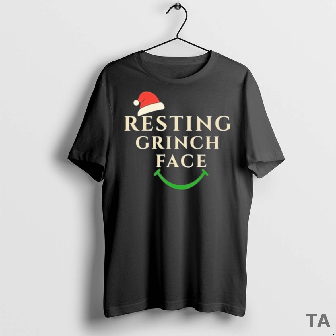 Top Resting Grinch Face Christmas T Shirt Sweater