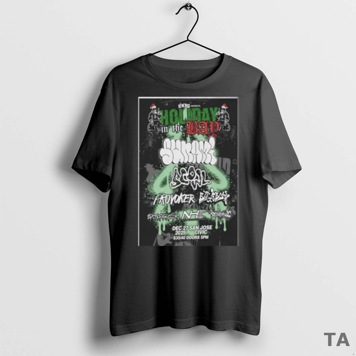 Top Scowl And Tsunami December 27 2025 San Jose Civic San Jose Ca T Shirt Sweater