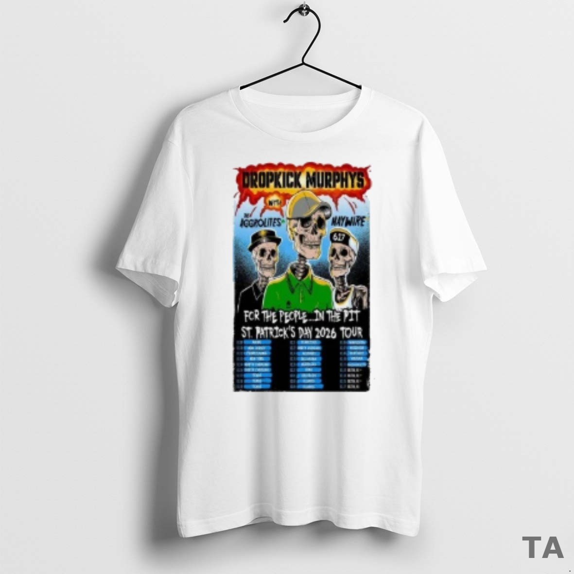 Top Skeletons Dropkick Murphys St T Shirt Sweater