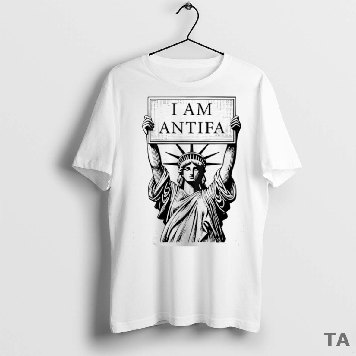 Top Statue Of Liberty I Am Antifa T Shirt Sweater
