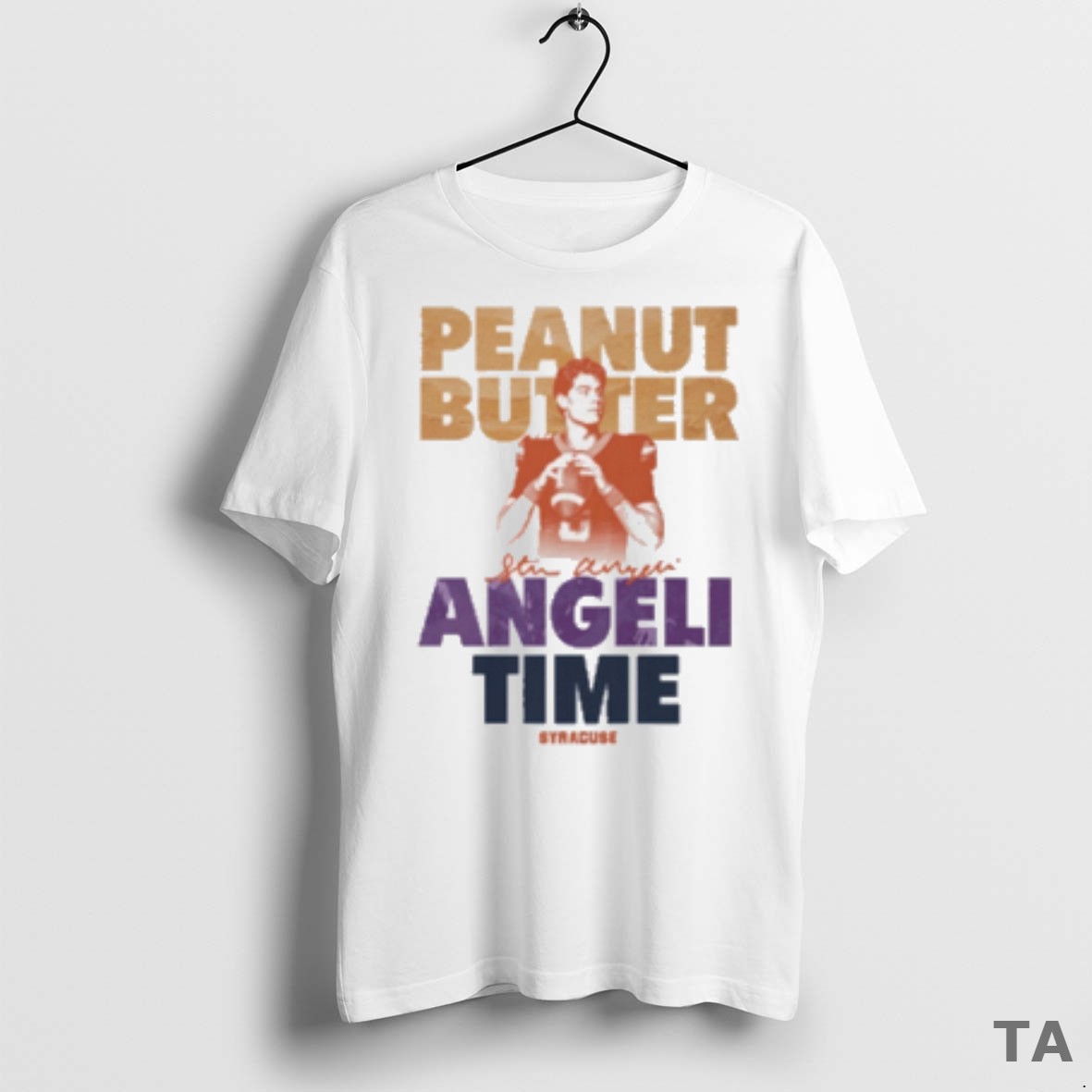 Top Steve Angeli Peanut Butter Angeli Time Syracuse Orange Football Ncaa 2025 Fan Gear T Shirt Sweater