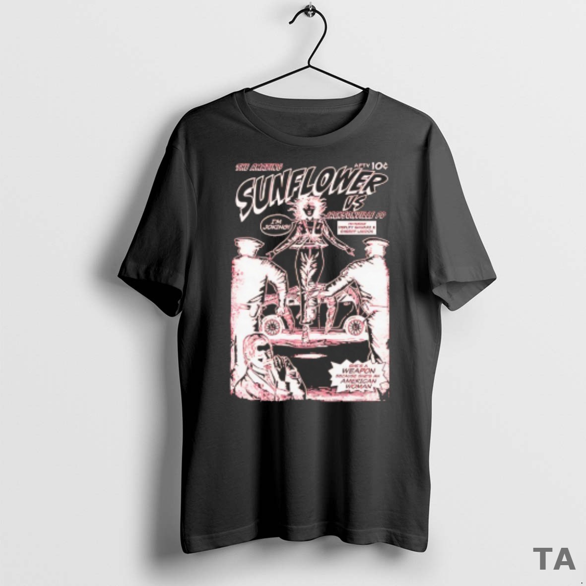 Top The Amazing Sunflower Vs Jacksonville Pd Shes A Weapon Because Shes An American Woman T Shirt Sweater