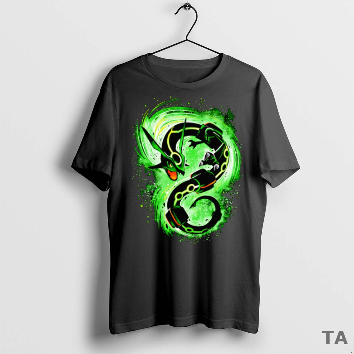 Top The Dragon Ascent Rayquaza Pokemon T Shirt Sweater 2