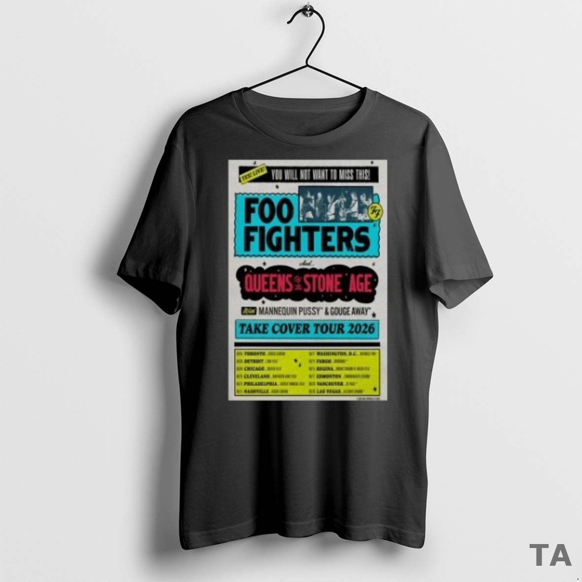 Top The Foo Fighters Announced Their Take Cover Tour 2026 T Shirt Sweater 2