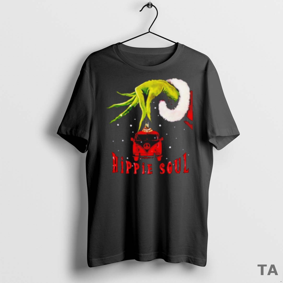 Top The Grinch Hand Hippie Soul Christmas T Shirt Sweater