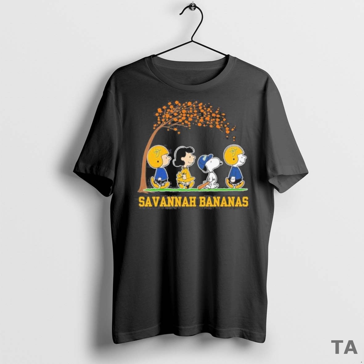 Top The Peanuts Love Fall Savannah Bananas T Shirt Sweater