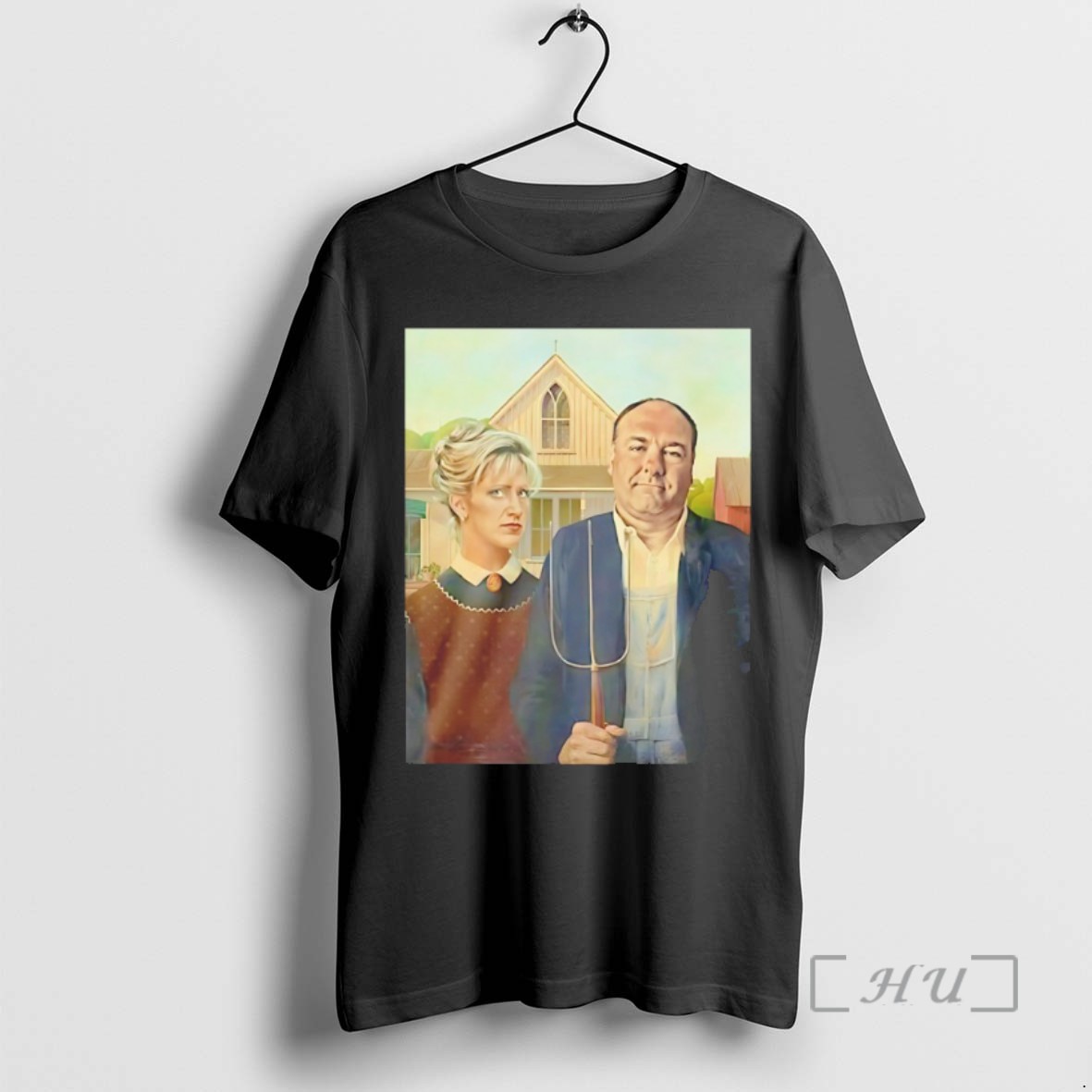Trending American Gothic Grant Wood Retro Tee Shirt Sweater Hoodie