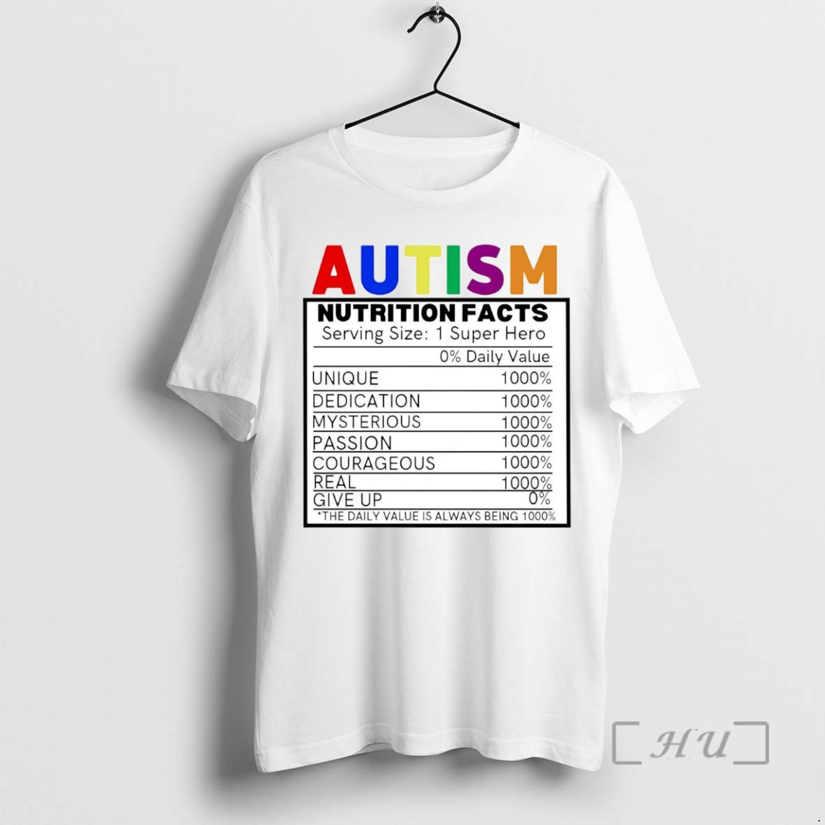 Trending Autism Nutrition Facts Tee Shirt Sweater Hoodie