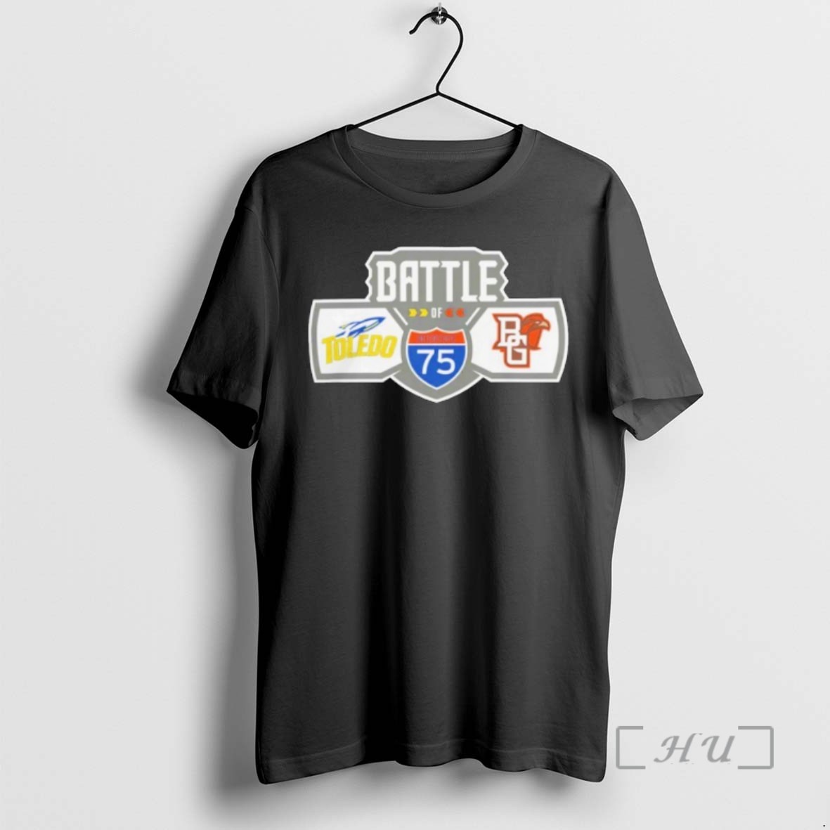 Trending Bowling Green Falcons Vs Toledo Rockets Football Battle Of I 75 Logo T Shirts Sweater Hoodie