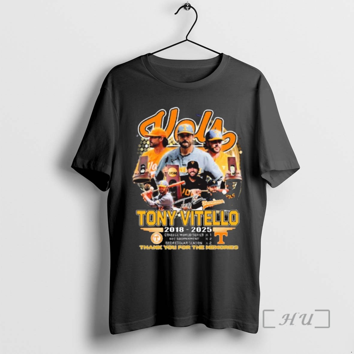 Trending Coach Tony Vitello Tennessee Vols 2018 2025 Thank You For The Memories Signature T Shirts Sweater Hoodie