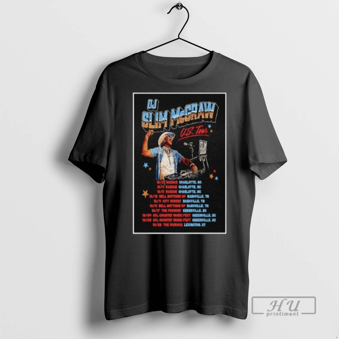 Trending Dj Slim Mcgraw Us Tour 2025 Graphic Tee Shirt Sweatshirt Hoodies