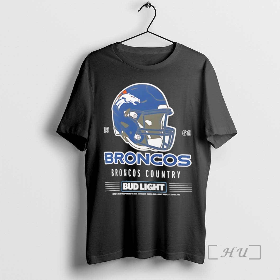Trending Denver Broncos Bud Light 1960 Broncos Country Football Helmet Tee Shirt Sweater Hoodie
