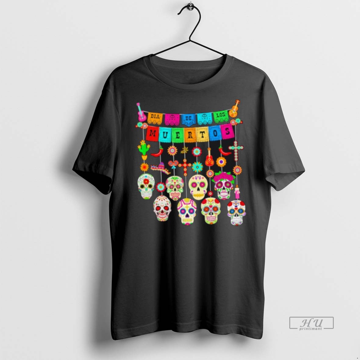 Trending Dia De Los Muertos Funny Day Of The Dead Hanging Skulls Shirt Sweater Hoodie