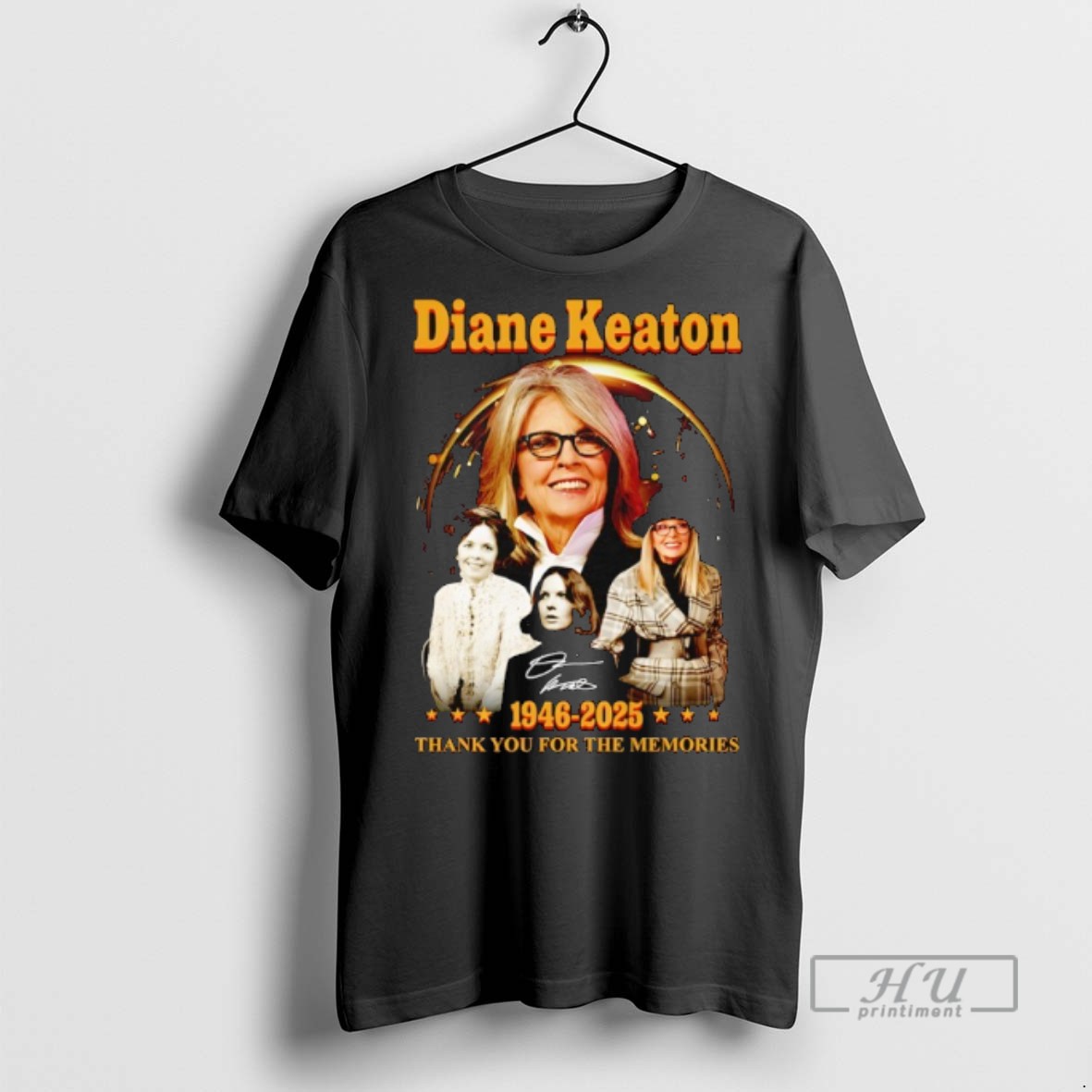 Trending Diane Keaton 1946 2025 Thank You For The Memories Signature Graphic Tee Shirt Sweatshirt Hoodies