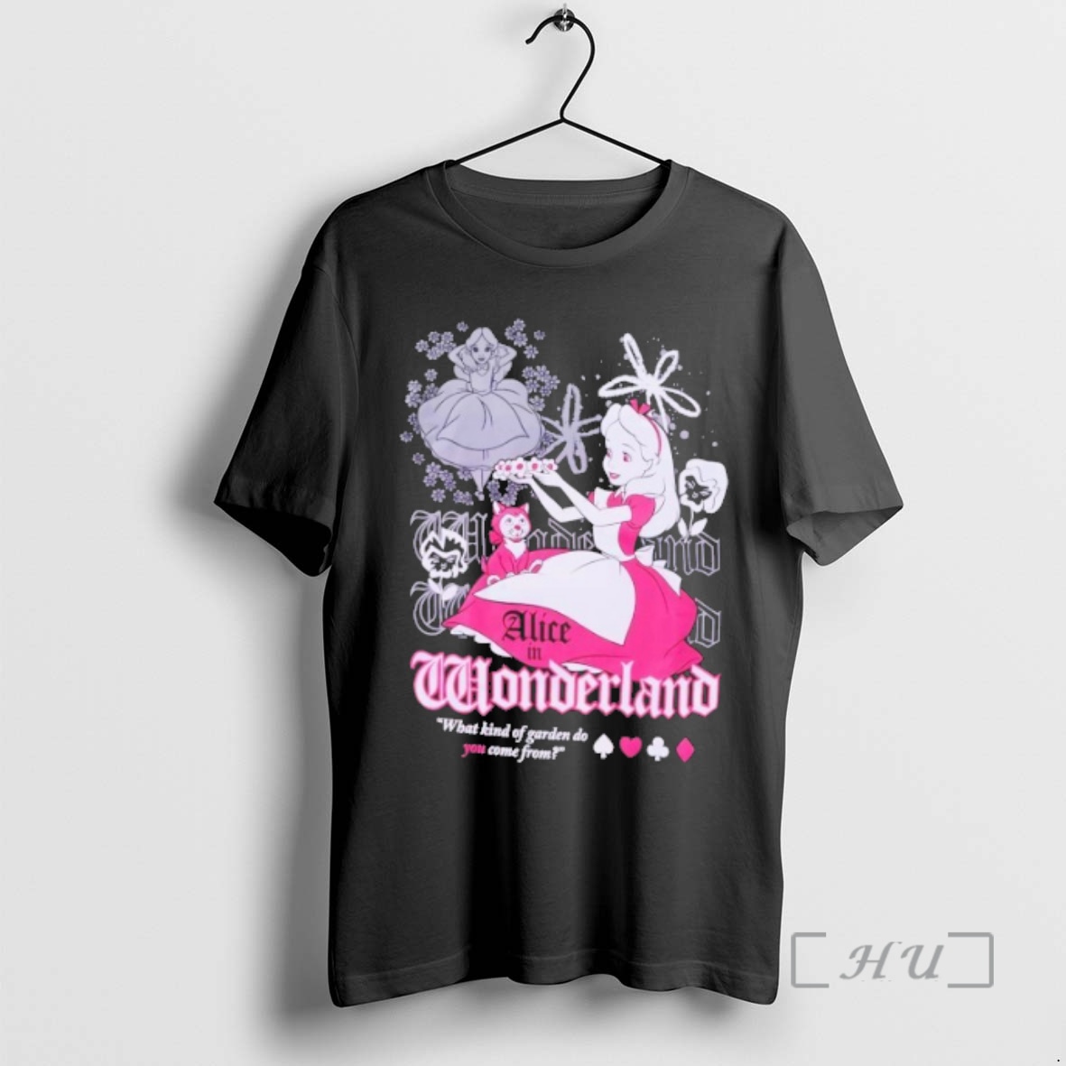 Trending Disney Alice In Wonderland Pink Tonal Premium T Shirt Sweater Hoodie