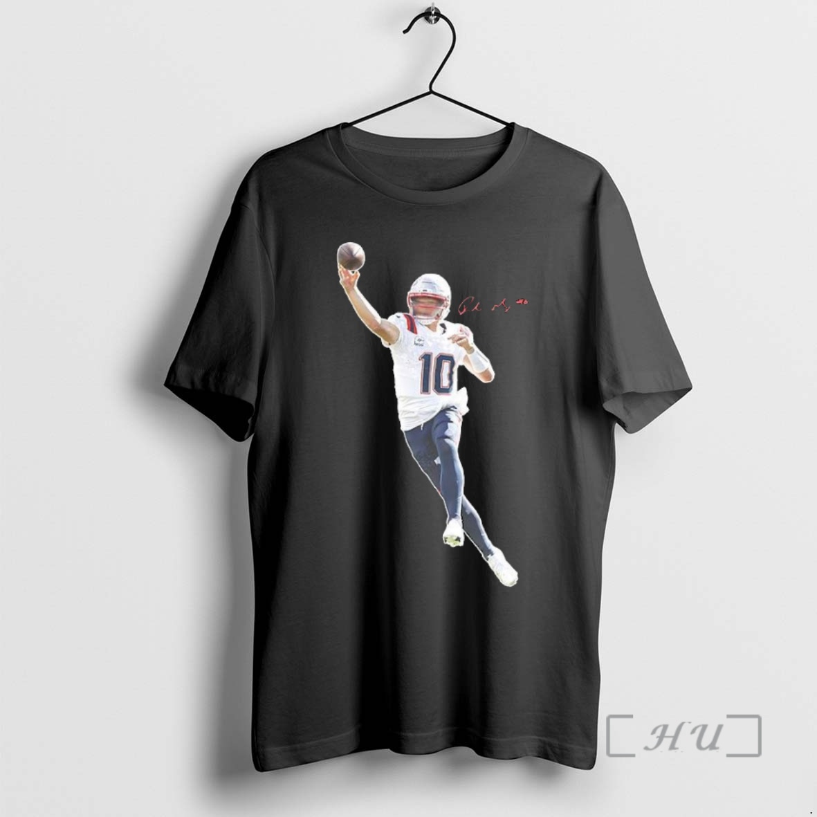 Trending Drake Maye Black New England Patriots Nfl Number 10 Signature Premium T Shirt Sweater Hoodie