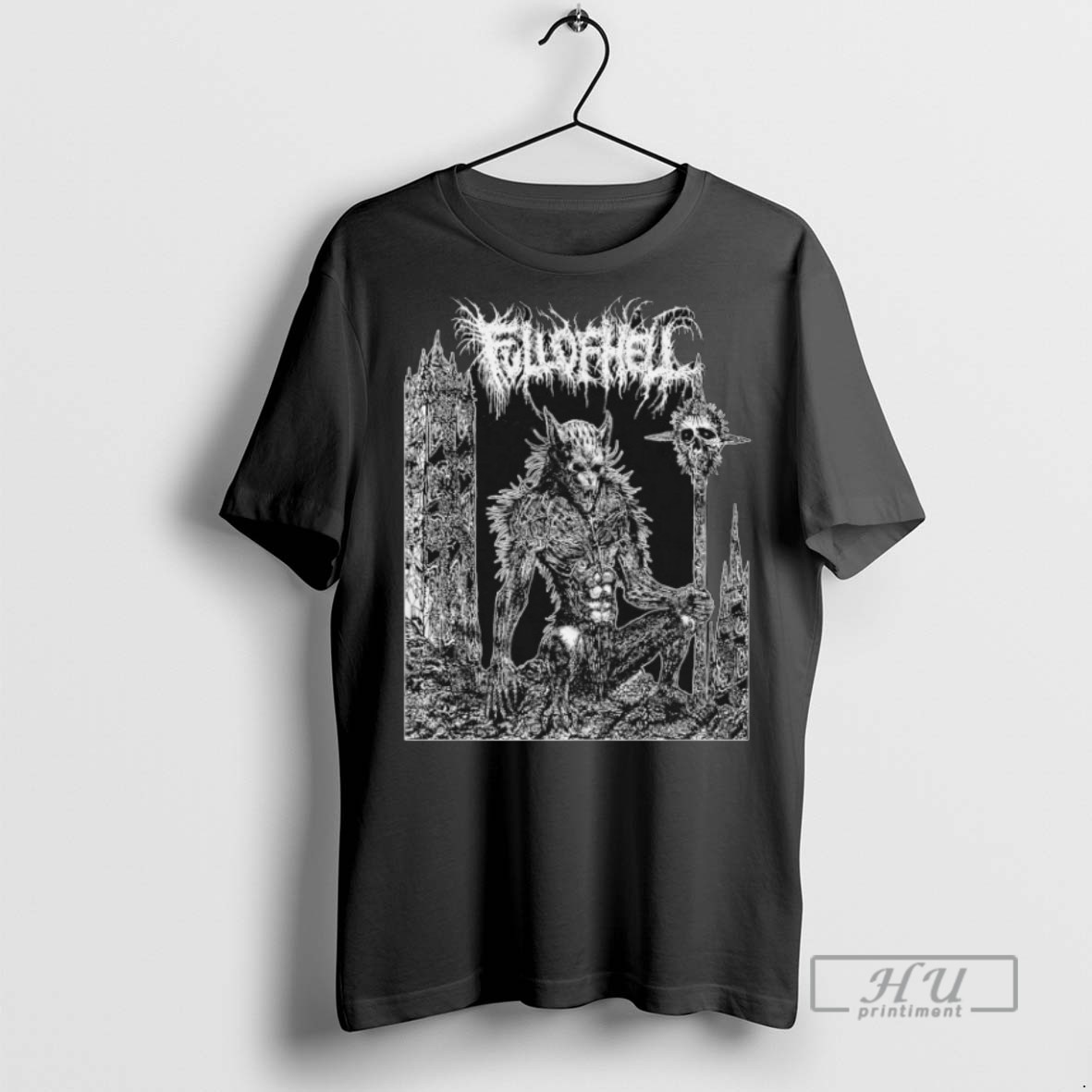 Trending Full Of Hell Beastial Wolf Graphic Tee Shirt Sweatshirt Hoodies
